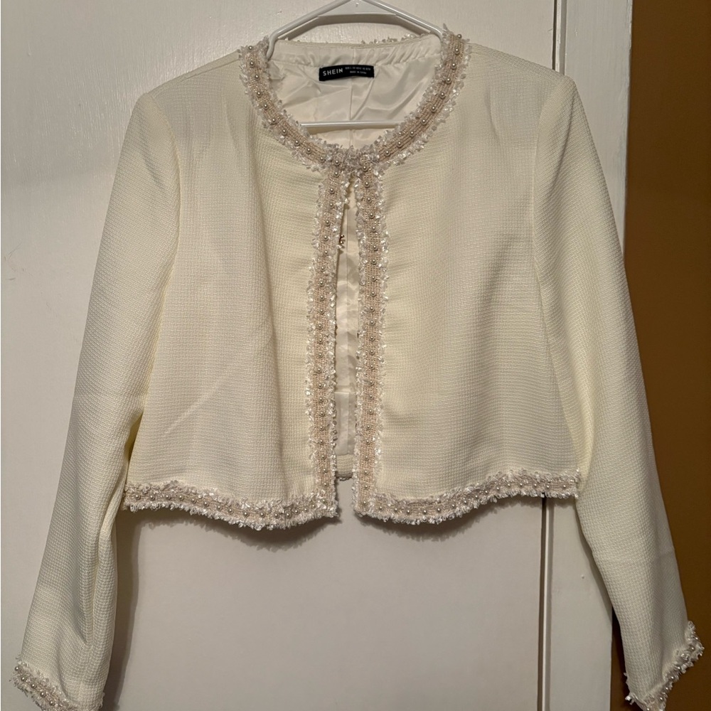 Beautiful Pearl Embellished Jacket